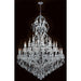 Maria Theresa Polished Chrome Clear Crystal 48 Light Chandelier - Chandeliers
