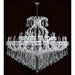 Maria Theresa Polished Chrome Clear Crystal 49 Light Chandelier - Chandeliers
