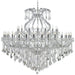 Maria Theresa Polished Chrome Clear Crystal 49 Light Chandelier - Chandeliers