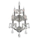 Maria Theresa Polished Chrome Clear Crystal 5 Light Wall Sconce - Wall Sconces