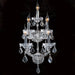 Maria Theresa Polished Chrome Clear Crystal 5 Light Wall Sconce - Wall Sconces