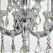 Maria Theresa Polished Chrome Clear Crystal 5 Light Wall Sconce - Wall Sconces