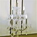 Maria Theresa Polished Chrome Clear Crystal 5 Light Wall Sconce - Wall Sconces