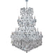 Maria Theresa Polished Chrome Clear Crystal 61 Light Chandelier - Chandeliers