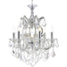 Maria Theresa Polished Chrome Clear Crystal 7 Light Chandelier - Chandeliers