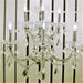 Maria Theresa Polished Chrome Clear Crystal 7 Light Wall Sconce - Wall Sconces