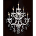 Maria Theresa Polished Chrome Clear Crystal 7 Light Wall Sconce - Wall Sconces