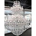Maria Theresa Polished Chrome Clear Crystal 84 Light Chandelier - Chandeliers