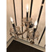 Maria Theresa Polished Chrome Golden Teak Crystal 3 Light Wall Sconce - Wall Sconces