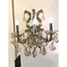 Maria Theresa Polished Chrome Golden Teak Crystal 3 Light Wall Sconce - Wall Sconces
