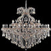 Maria Theresa Polished Chrome Golden Teak Crystal 49 Light Chandelier - Chandeliers