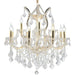 Maria Theresa Polished Gold Clear Crystal 13 Light Chandelier - Chandeliers