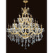 Maria Theresa Polished Gold Clear Crystal 28 Light Chandelier - Chandeliers