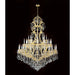Maria Theresa Polished Gold Clear Crystal 48 Light Chandelier - Chandeliers