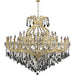 Maria Theresa Polished Gold Clear Crystal 49 Light Chandelier - Chandeliers