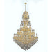 Maria Theresa Polished Gold Clear Crystal 60 Light Chandelier - Chandeliers