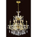 Maria Theresa Polished Gold Clear Crystal 7 Light Chandelier - Chandeliers