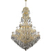 Maria Theresa Polished Gold Clear Crystal 72 Light Chandelier - Chandeliers