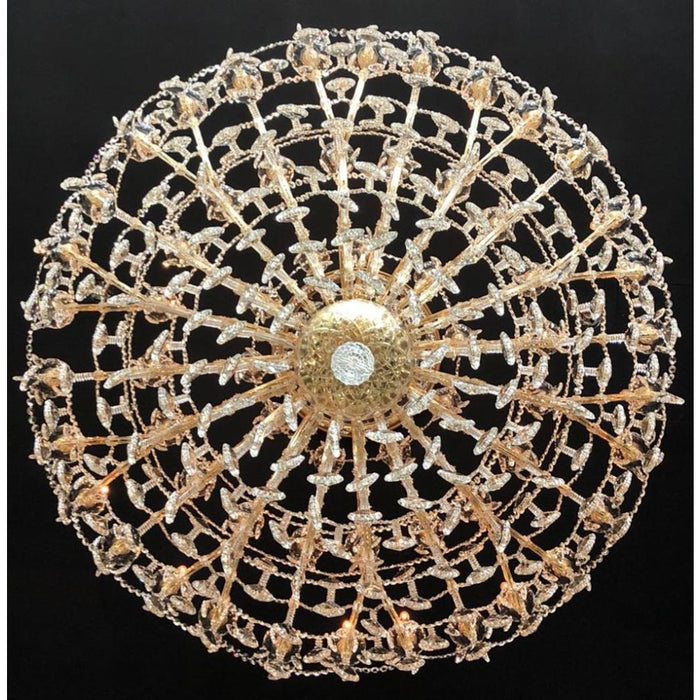 Maria Theresa Polished Gold Clear Crystal 84 Light Chandelier - Chandeliers