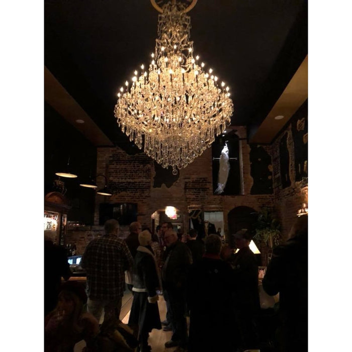 Maria Theresa Polished Gold Clear Crystal 84 Light Chandelier - Chandeliers