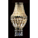 Metropolitan Antique Bronze Clear Crystal 1 Light Wall Sconce - Wall Sconces