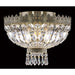 Metropolitan Antique Bronze Clear Crystal 3 Light Flushmount - Flushmounts