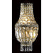 Metropolitan Antique Bronze Clear Crystal 3 Light Wall Sconce - Wall Sconces