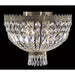Metropolitan Antique Bronze Clear Crystal 4 Light Flushmount - Flushmounts