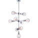 Molecule Polished Chrome LED Entry Foyer Pendant - Pendants