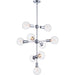 Molecule Polished Chrome LED Entry Foyer Pendant - Pendants