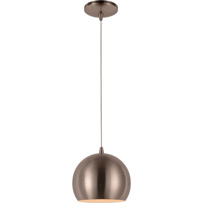 Monroe Brushed Nickel 1 Light LED Pendant - Pendants