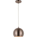 Monroe Brushed Nickel 1 Light LED Pendant - Pendants