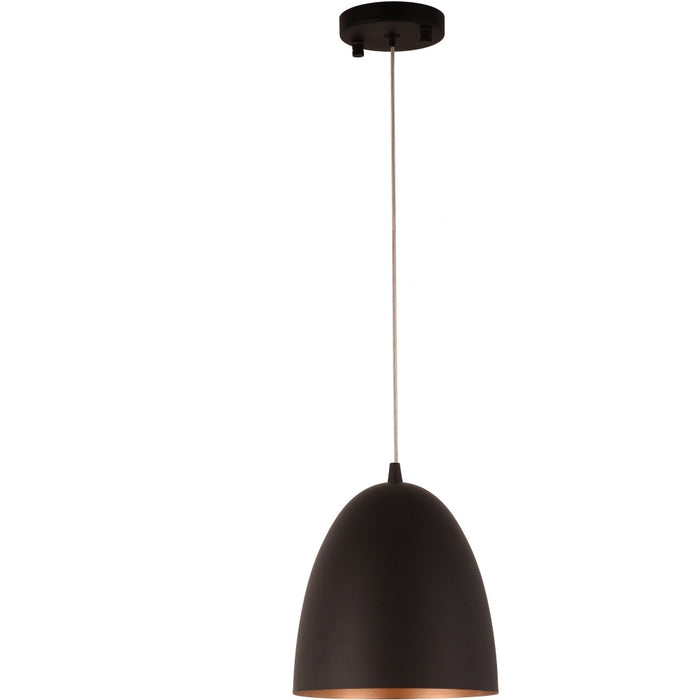 Monroe Matte Black 1 Light LED Pendant - Pendants