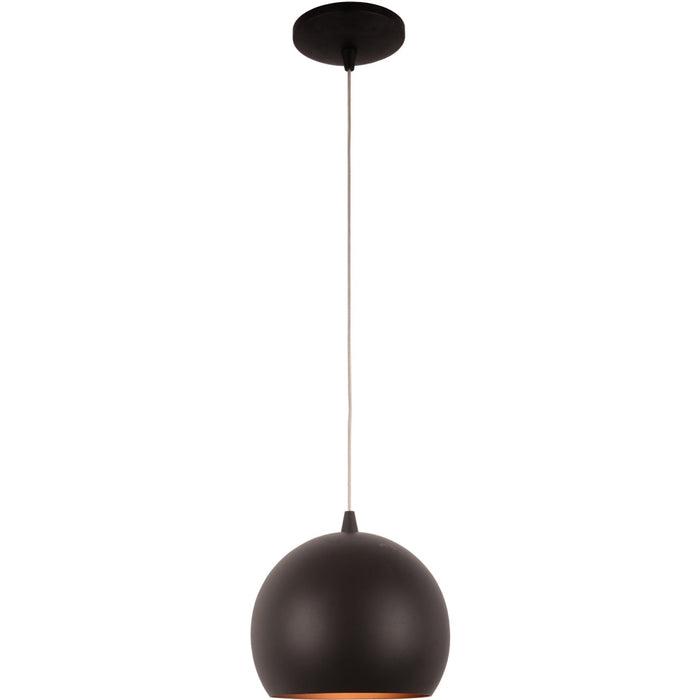 Monroe Matte Black 1 Light LED Pendant - Pendants