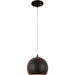 Monroe Matte Black 1 Light LED Pendant - Pendants