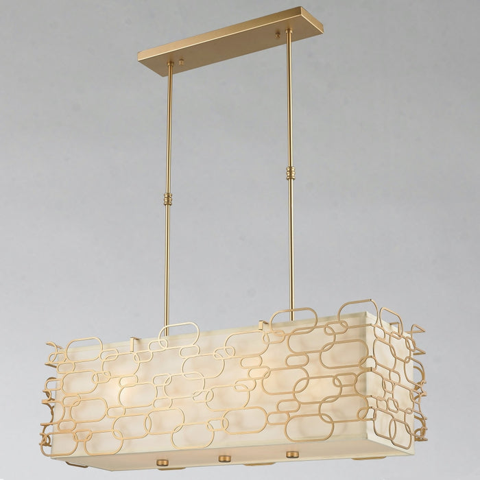Montauk Matte Gold 12 Light Pendant - Pendants