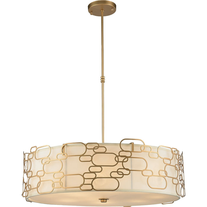 Montauk Matte Gold 12 Light Pendant - Pendants