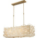 Montauk Matte Gold 12 Light Pendant - Pendants