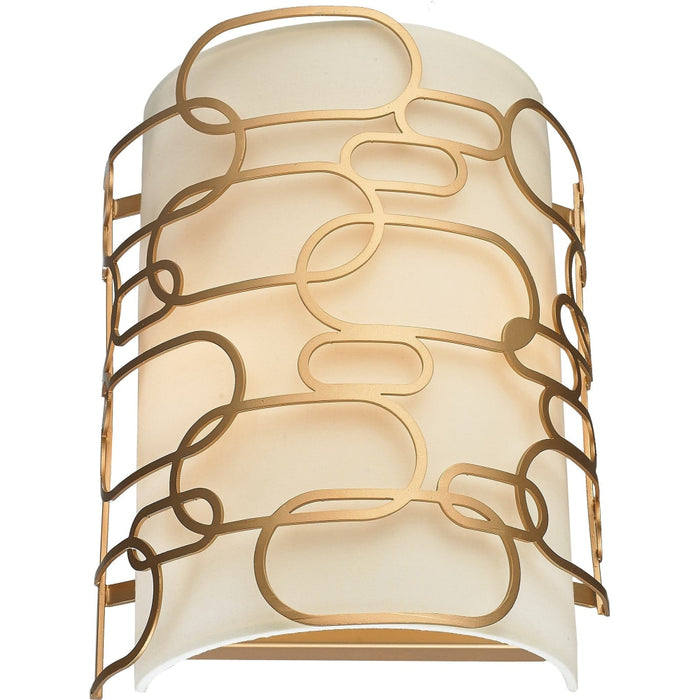 Montauk Matte Gold 2 Light Wall Sconce - Wall Sconces