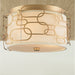 Montauk Matte Gold 3 Light Flushmount - Flushmounts