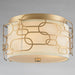 Montauk Matte Gold 3 Light Flushmount - Flushmounts