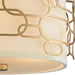 Montauk Matte Gold 3 Light Flushmount - Flushmounts