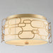 Montauk Matte Gold 4 Light Flushmount - Flushmounts