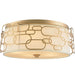 Montauk Matte Gold 5 Light Flushmount - Flushmounts