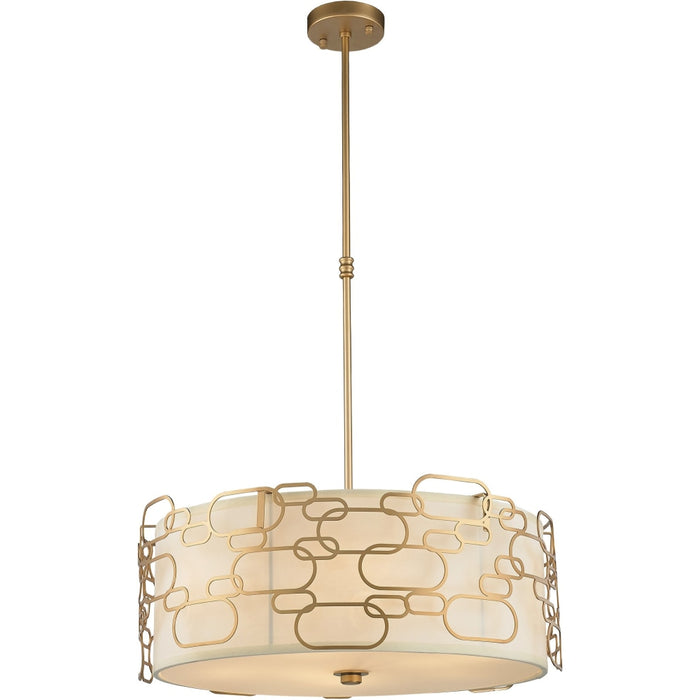 Montauk Matte Gold 9 Light Pendant - Pendants