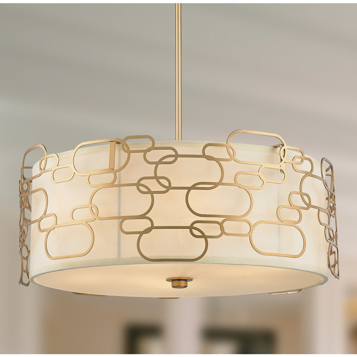 Montauk Matte Gold 9 Light Pendant - Pendants
