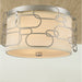 Montauk Matte Nickel 3 Light Flushmount - Flushmounts