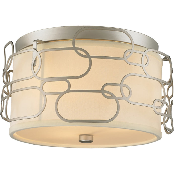 Montauk Matte Nickel 3 Light Flushmount - Flushmounts