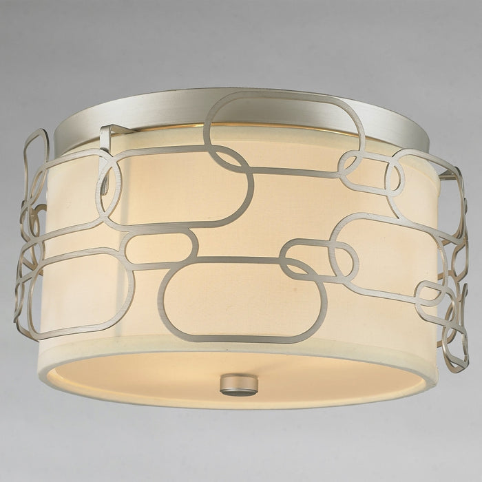 Montauk Matte Nickel 3 Light Flushmount - Flushmounts