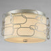 Montauk Matte Nickel 3 Light Flushmount - Flushmounts